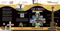 D&eacute;pliant "les croix dans le paysage." Ext&eacute;rieur ouvert
