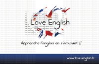 Carte de visite recto "Love English"