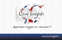 Carte de visite recto "Love English"