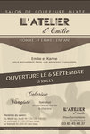 Flyer A5 L'atelier d'Emilie