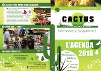 D&eacute;pliant ext&eacute;rieur Agenda Cactus