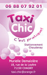 Taxi Chic fait peau neuve: carte de visite
