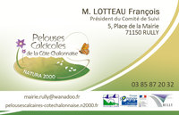 Carte de visite "Pelouses Calcicoles de la Côte Chalonnaise"