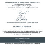 Faire part de mariage recto