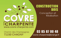 Carte de visite Recto "Covre Charpente"