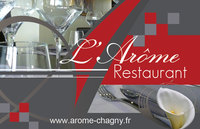 Carte de visite restaurant l'Ar&ocirc;me - recto