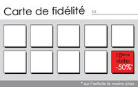 Carte de visite fid&eacute;lit&eacute; "Julie Shop" Verso