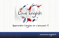 Carte de visite Recto "Love English"