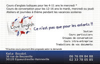 Carte de visite Verso "Love English"