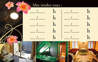 Carte de visite double 1 pli - Grain de Charme