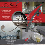 Plaquette (ext&eacute;rieur &agrave; plat) Restaurant L'Ar&ocirc;me.