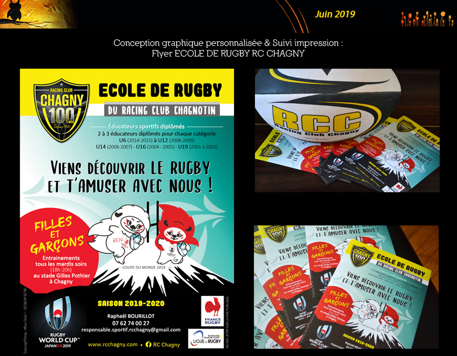 Flyer Ecole de Rugby RC CHAGNY (RCC)