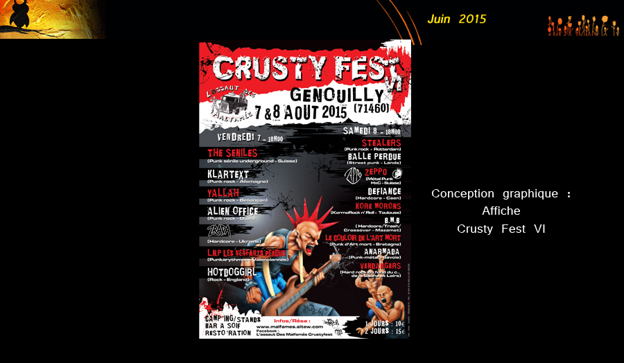 Affiche "Crusty Fest Vol VI"