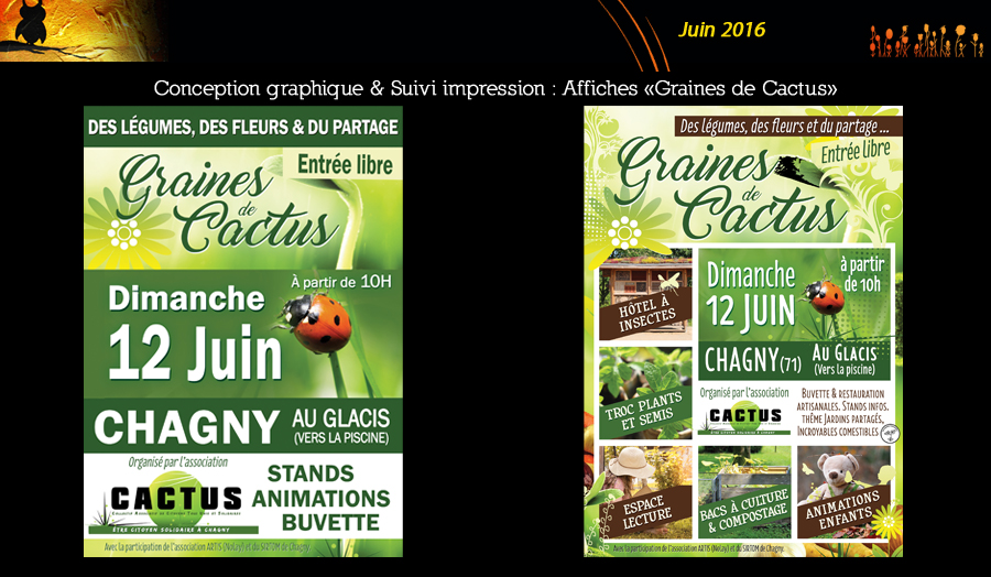 Affiche "Graines de Cactus" 2016