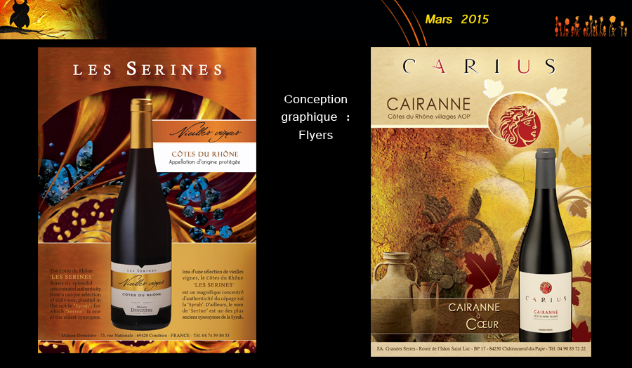 Flyer "Les Sérines" "Carius Cairanne"